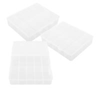 Homoyoyo 3pcs Boîte de Rangement Transparente pour Faux Ongles Capacité 500 Pièces Organisateur Pratique en Pp pour Manucure sur Coiffeuse ou Présent Style