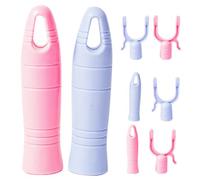 Homoyoyo 4 Ensembles Fourche à Perche de Séchage en Pièce de Rechange | Remplacement Pratique, Installation Facile, Tête et Embout Inclus, Lot de Deux Ensembles, Couleur Rose et Bleue