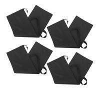 Homoyoyo 4 Pièces Paquet Compact et Protecteur de Rangement à Cordon en Polyester Noir pour Parapluies Pliants et Mouillés pour Activités de Plein Air et Voyages