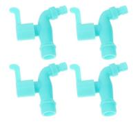 Homoyoyo 4 Pièces Robinet Plastique pour Machine à Laver 3/4 Pouces Connecteur Rapide Fiable, Poignée Rotative Facile, pour Évier Cuisine et Usage Domestique