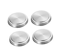 Homoyoyo 4 pièces Set de Couvre Brûleurs Ronds Acier Inoxydable Protection et Facile à Nettoyer pour Plaques de Cuisson Accessoires Élégants pour Cuisine Maison