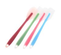 Homoyoyo 4 Pièces Spatules Silicone de Cuisine Résistantes Chaleur Spatule Pâtisserie Ergonomique Antiadhésive pour Cuisson et Mélange Couleur Aléatoire
