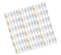 Homoyoyo 450 Pièces Trombones Métalliques Colorés 28mm Pince à Reliure Simple Forme pour Organiser Documents au Travail Couleur Aléatoire