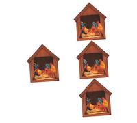 Homoyoyo 4pièces Autocollant Mural Animal Pour Chambre Décor Mural Autocollant Sticker Créatif Et Mignon Pour Salon Et Intérieur