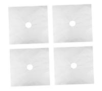 Homoyoyo 4pièces Housse De Protection Pour Brûleur Gaz Cache-brûleur Réutilisable Et Lavable Protège Efficacement Votre Plaque De Cuisson