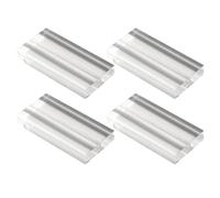 Homoyoyo 4pièces Lot de Porte-Cartes de Table Transparents Acrylique Supports Élégants pour Numéros et Marque-Places Décoration Mariage et Événements
