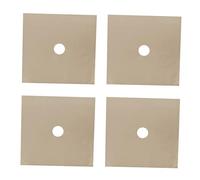 Homoyoyo 4pièces Tapis De Protection Gazinière Réutilisable Tapis Anti-adhérent Haute Température Avec Central Facile à Nettoyer Pour Cuisinière à Gaz