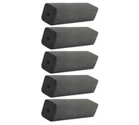 Homoyoyo 5 Pièces Charbon de Bois Portable pour Feu Charbon de Bois de Camping Noir Barbecue Extérieur Chauffage Devant la Cheminée Allumage Rapide Usage Professionnel