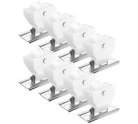 Homoyoyo 8 Pièces Accessoires Poulies pour Rideaux Stores Romains Système de Blocage de Cordon en Pom Facile à Installer Solide et Compatible Plusieurs Types de Rideaux