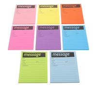 Homoyoyo 8 Pièces Bloc-notes Coloré Fluorescent en Papier, Forte Visibilité et Multifonction, pour Usage au Bureau Domicile