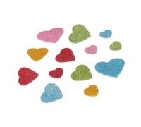Homoyoyo 96 Pièces Autocollant Mural Cœur en Écume à Paillettes, Décoration Maison Unique et Créative, Facile à Enlever sans Résidu, pour Chambre et Salon