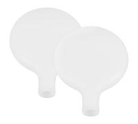 Homoyoyo Abat-jour Diffusion Légère Lumière pour Lampadaire G4 en Acrylique Blanc 2pcs Design Élégant et Contemporain, pour Décoration Intérieure