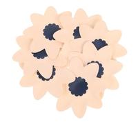 Homoyoyo Assiettes Jetables en Papier Forme Fleur pour Anniversaire, 16 Pièces, Design Élégant et Pratique, Vaisselle de Fête Beige pour Décoration de Table