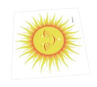 Homoyoyo Autocollant Mural Soleil Cartoon 31 Cm Stickers Muraux En Pvc Faciles À Appliquer Et Sans Résidu Pour Chambre Bébé Salon Décoration Créative