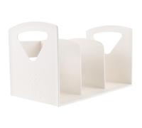 Homoyoyo Bibliothèque De Bureau Étagère À Livres Robuste À Trois Niveaux Étagère Blanche Portable Pour Bureau