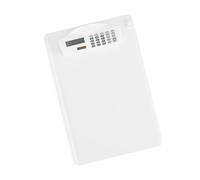 Homoyoyo Bloc-notes à Presse-papiers Léger avec Calculatrice et Tableau d'Écriture en Plastique Blanc pour Usage Scolaire et Bureau