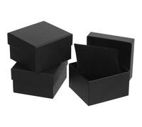 Homoyoyo Boîtes à Montre Coussin en Tissu et Fibre et Bracelet Lot de 3 en Carton Noir Coffret Élégant et Pratique pour Hommes et Femmes