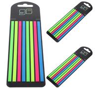 Homoyoyo Boîtes de Bandes Fluorescentes Portables pour Marque-page Surligneurs Professionnels pour Lecture et Bureau Notes Autocollantes Pet Sécurisées et Pratiques