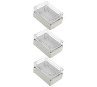 Homoyoyo Boîtier Électrique Extérieur Transparent en ABS AS, 3 Pièces avec Structure Modulaire Extensible, Résistant aux UV, Pour Modules Électroniques en Zones Extérieures et Éducatives