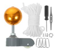 Homoyoyo Boule Ornementale pour Mât de Drapeau en Métal, Tête de Mât | Accessoire de Remplacement, Installation Facile Outils Fournis, Usage Extérieur pour Fête de Mariage et Décor de Célébration