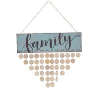 Homoyoyo Calendrier D'anniversaire En Bois Perpétuel à Suspendre - Tableau Décoratif Familial Pour Rappeler Les Anniversaires - En Bois Coloré Idéal Pour La Décoration Murale De Votre