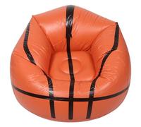 Homoyoyo Canapé Gonflable Créatif Pliable et Confortable Forme Ballon de Basketball en PVC 110x110x85cm pour Détente en Intérieur ou Extérieur