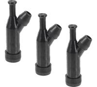 Homoyoyo Capuchons de Bougie D'allumage 3pcs pour Générateur Essence en Plastique Noir, Résistance Mécanique Élevée, Améliore Performance Moteur, Adaptés pour Nettoyeur Haute Pression