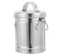 Homoyoyo Cendrier Portable Ashtray en Fer Galvanisé Vintage avec Couvercle, Facile à Nettoyer, Forme Seau, pour Intérieur et Extérieur