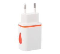 Homoyoyo Chargeur de Voyage Adaptateur de Voyage Chargeur de téléphone Adaptateur de Double USB Prise du Double Bouche Brancher Rouge