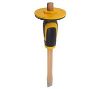 Homoyoyo Ciseau de Maçonnerie Ergonomique avec Protection Main Burin Plat Résistant Acier Alliage Tungstène Outil Robuste pour Travail de Pierre Brique