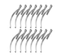 Homoyoyo Clip de Fixation Toute Saison en Acier Inoxydable 30 Pièces Support Fiable, Couleur Argenté pour Moustiquaire de Fenêtre Adapté pour Bureaux et Maisons