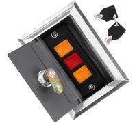 Homoyoyo Commande pour Ouvre-portail Électrique et Volet Roulant, Boîtier Manuel Encastrable Verrouillage Intégré, Bouton-poussoir pour Motorisation de Portail et Grille Couleur Aléatoire