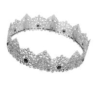 Homoyoyo Couronne Vintage Royale pour Hommes en Alliage de Zinc, Style Européen Baroque, Tiare de Mariage en Cristal, Tenue Longue Durée, Charme Personnel Renforcé, pour Bals et Soirées