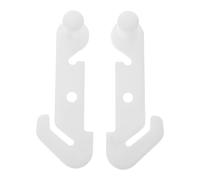 Homoyoyo Crochets de Porte pour Réfrigérateur 2 Pièces en Plastique Résistant, Butée de Charnière Droite Gauche, Loquet Robuste Compatible Divers Modèles, Pièce de Réparation pour