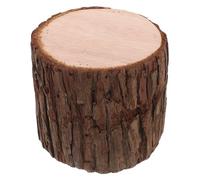Homoyoyo Décoration de Souches D'arbres en Bois Peint Main et Poli, Tronc d'arbre Réaliste Couleur Café, pour Décor Rustique et Allée de Mariage