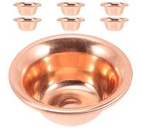 Homoyoyo Ensemble de 7 Bols Décoratifs en Cuivre pour Offrande D'eau, Bol Multifonctionnel et Décoration de Salle de Yoga
