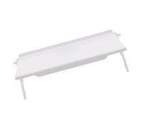 Homoyoyo Étagère pour Boîtier Multimédia TV sans Perçage, Plastique Blanc | Installation sans Outil, Surface Antidérapante, Charge Stable, pour Écran Lcd, Dortoirs et Appartements