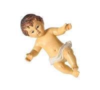 Homoyoyo Figurine BéBé JéSus en RéSine 3.94X2.76X1.57 Pouces Ornement Religieux pour DéCoration De Maison CrèChe De NoëL Cadeau ChréTien pour Bureau ÉGlise