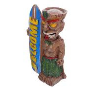 Homoyoyo Figurine Hawaïenne en Résine, Décoration D'intérieur Tropicale, Ornement Décoratif pour Jardin et Bureau, Statue Totem Surf Colorée, Accessoire Original pour Fête Hawaïenne