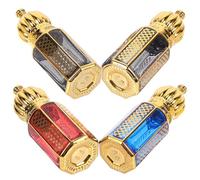 Homoyoyo Flacon de Parfum Décoratif et Pratique pour Usage Quotidien Rechargeable en Verre 6ml Bouchon en Alliage et Voyage