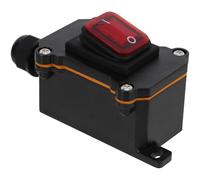 Homoyoyo Interrupteur à Cordon Compatible 12v 24v 25a en Ligne Étanche 2 Positions Matériau PC Robuste et Haute Puissance pour Usage Extérieur