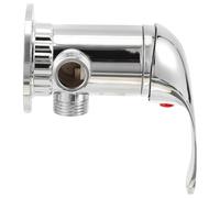 Homoyoyo Inverseur à 3 Voies en Alliage Argenté, Robinet de Salle de Bain Solide Réglage Température, Style Simple et Élégant pour Usage Domestique