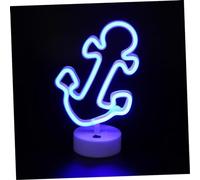 Homoyoyo Lampe De Nuit Néon Led Ancre Lampe Décorative Petite Ancre Lumière Led Pour La Décoration De Fête À La Maison