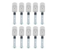 Homoyoyo Lot de 10 Douilles E14 à Vis pour Lustres, Douilles en Plastique et Alliage de Zinc, Adaptées pour Éclairage Domestique et Chandeliers