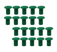 Homoyoyo Lot de 24 Bouchons en Plastique Ronds pour Tiges de Bambou, Protection Solide pour Supports de Plantes Agricoles, pour Jardin Extérieur Vert
