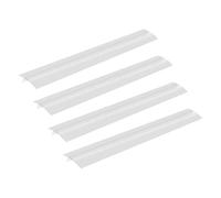 Homoyoyo Lot De 4 Joints En Silicone Transparent 21 Pouces, Couvre-espaces Résistants à La Chaleur Pour Plan De Travail, Usage Cuisine, Nettoyage Facile