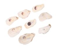 Homoyoyo Lot de 8 plateaux à huîtres en coquillage naturel pour griller et servir multifonctionnels, avec 8 tailles différentes pour la cuisine et les loisirs créatifs