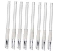 Homoyoyo Lot de 8 Stylos Marqueurs Corporels Blancs en Plastique pour Tatouage, Lignes Précises et Résistantes à L'eau, pour Sourcils et Piercing