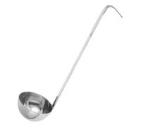 Homoyoyo Louche Cuisine Acier Inoxydable Épais 120 Ml avec Crochet, Louche à Soupe Doseuse avec Mesure en Onces, Ustensile Polyvalent pour Pâtisserie, Thé et Restauration,
