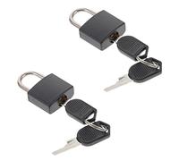 Homoyoyo Mini Cadenas pour Casier et Bagages, Laiton Solide avec Coque Plastique, Lot de 2 Pièces, Petits Cadenas avec daptés pour Valise, Paquet à Dos et Rangement Sécurisé